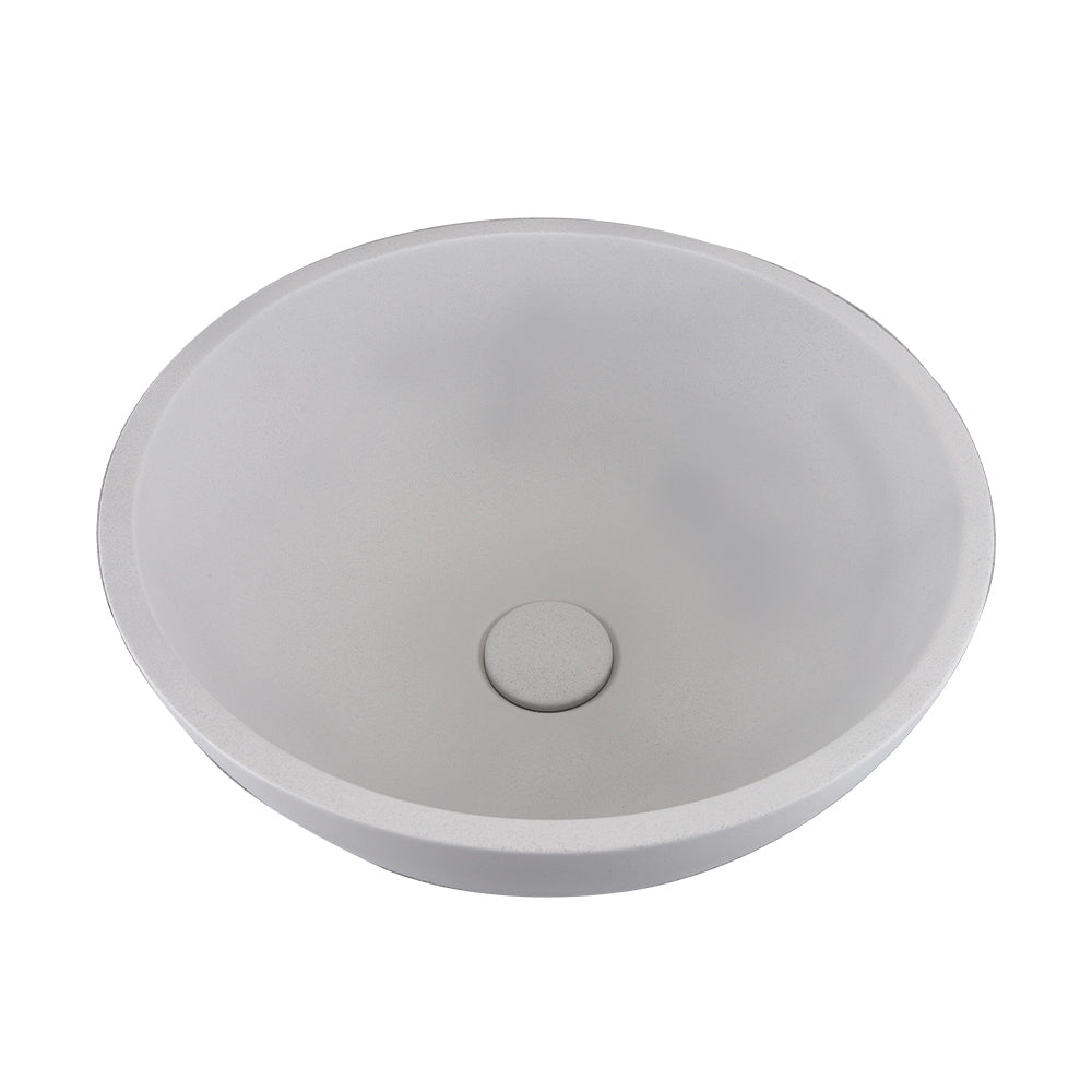 Above Counter Grey Cement Sink