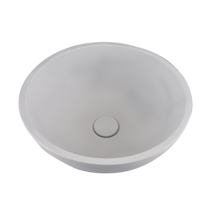 Above Counter Grey Cement Sink