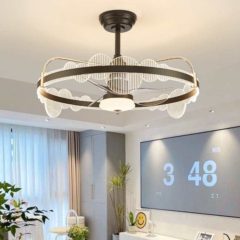 Modern Fan Chandelier LED