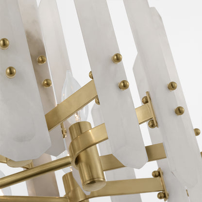 Alabaster Chandelier for Restaurant Lighting