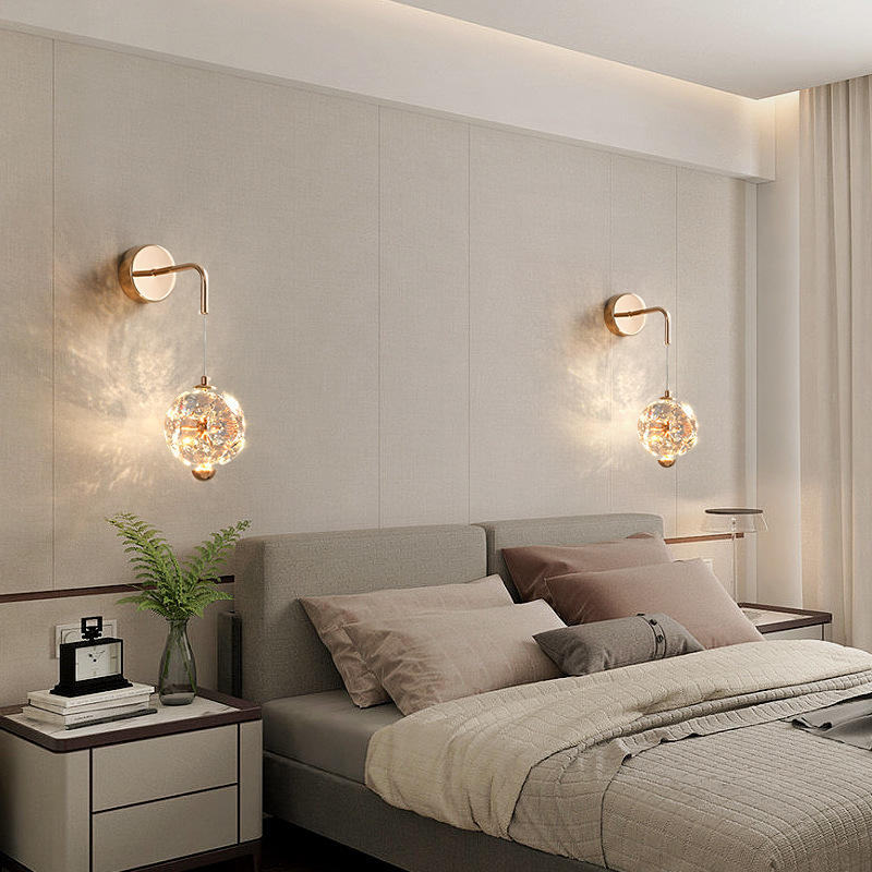 Luxury Crystal Stainless Steel Wall Lamps