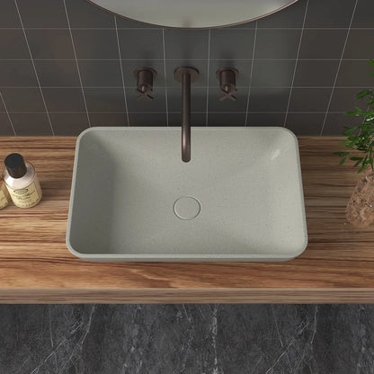 Rectangle Wash Hand Sink For Apartment Bathroom