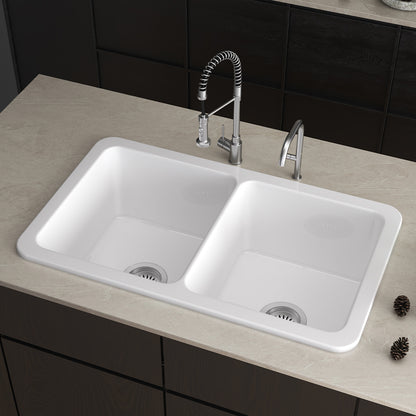 White Workstation Kitchen Farmhouse Sink