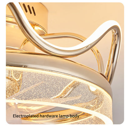 Modern Sleek Fan Light