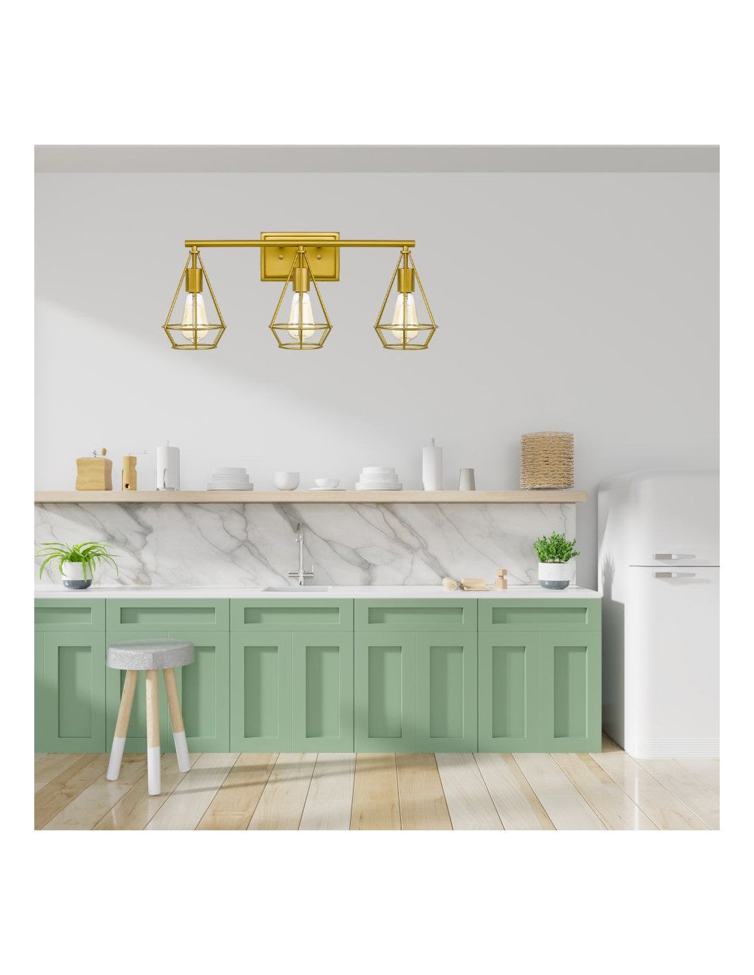 Industrial Vintage Copper Wall Lamp