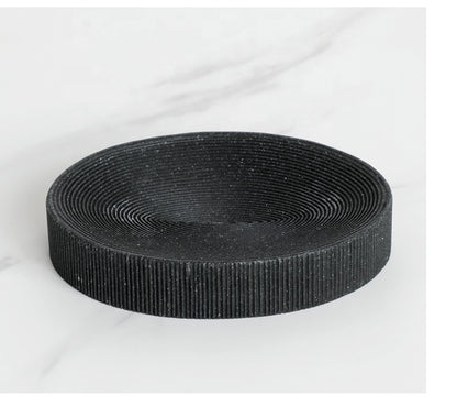 Black Sandstone Resin Bathroom Set