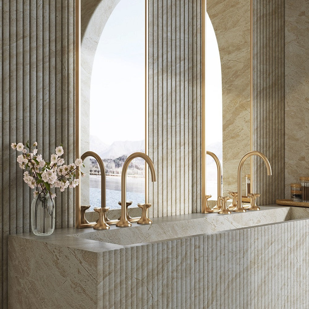 Смеситель для раковины с горячей и холодной водой в ванной комнате