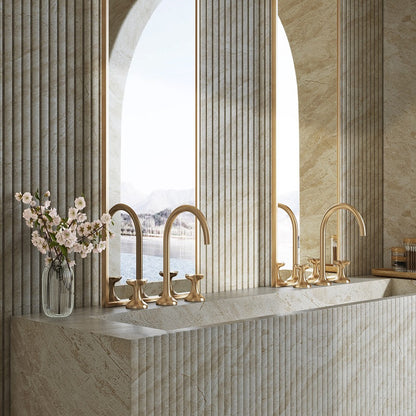 Смеситель для раковины с горячей и холодной водой в ванной комнате