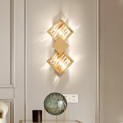 Crystal Iron LED Wall Lamps