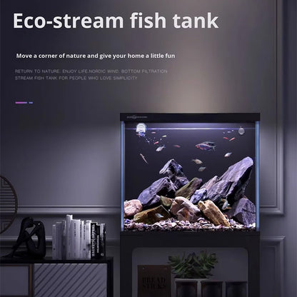 Modern Luxury Wood Glass Floor-standing Aquarium