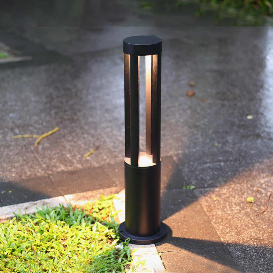 Modern Vertical LED Bollard Light for Garden
