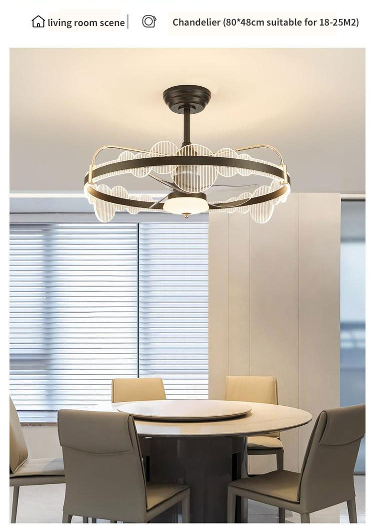 Contemporary Smart Fan Light