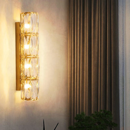 Modern Crystal Stainless Steel Wall Lamp