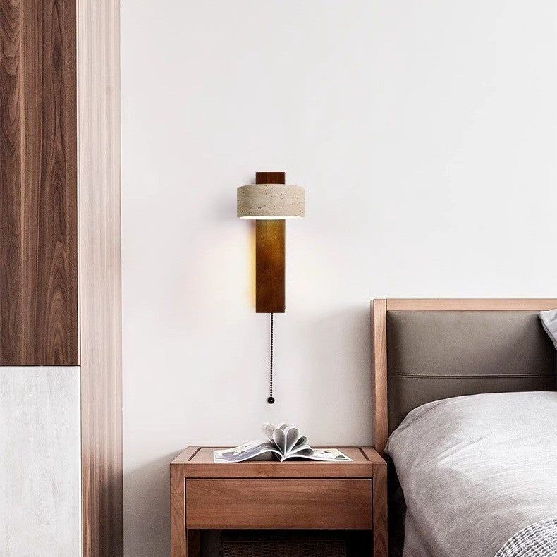 Wabi-Sabi Cavity Stone LED Wall Lamp