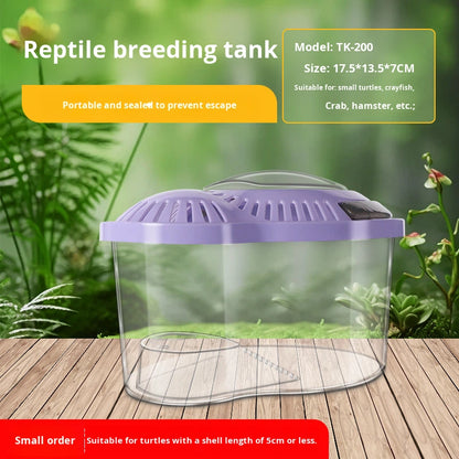 Portable Plastic Kids Turtle Tank With Lid