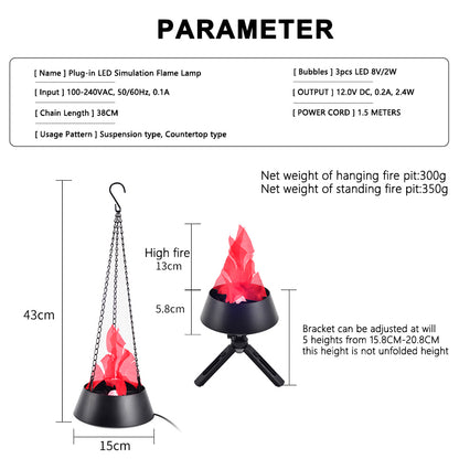 K01 Simulation Flame Lamp