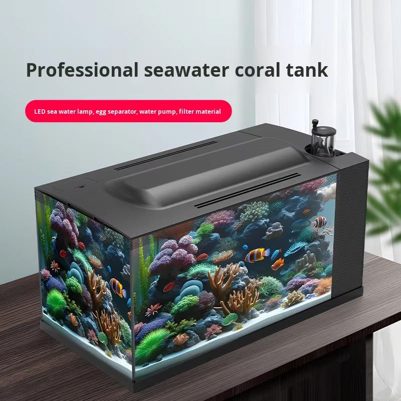 Mini LED Glass Marine Aquarium