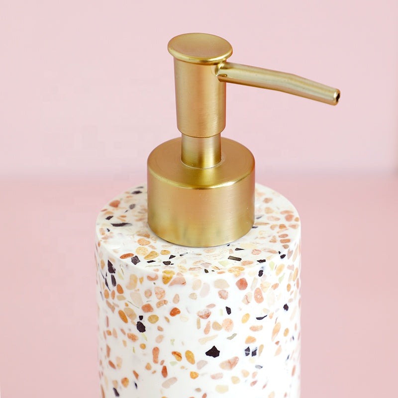 Элегантный набор для ванной комнаты из смолы Terrazzo Craft