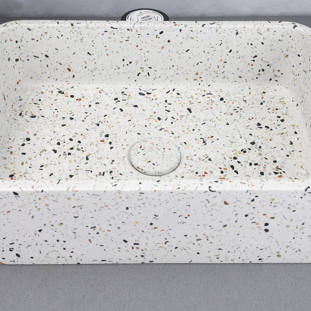 White Terrazzo Wash Hand Basin
