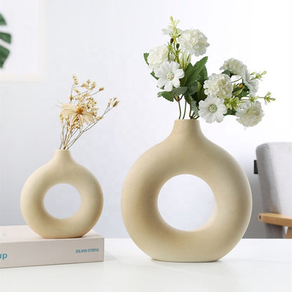 Nature Nordic Porcelain Circle Ceramic Vase