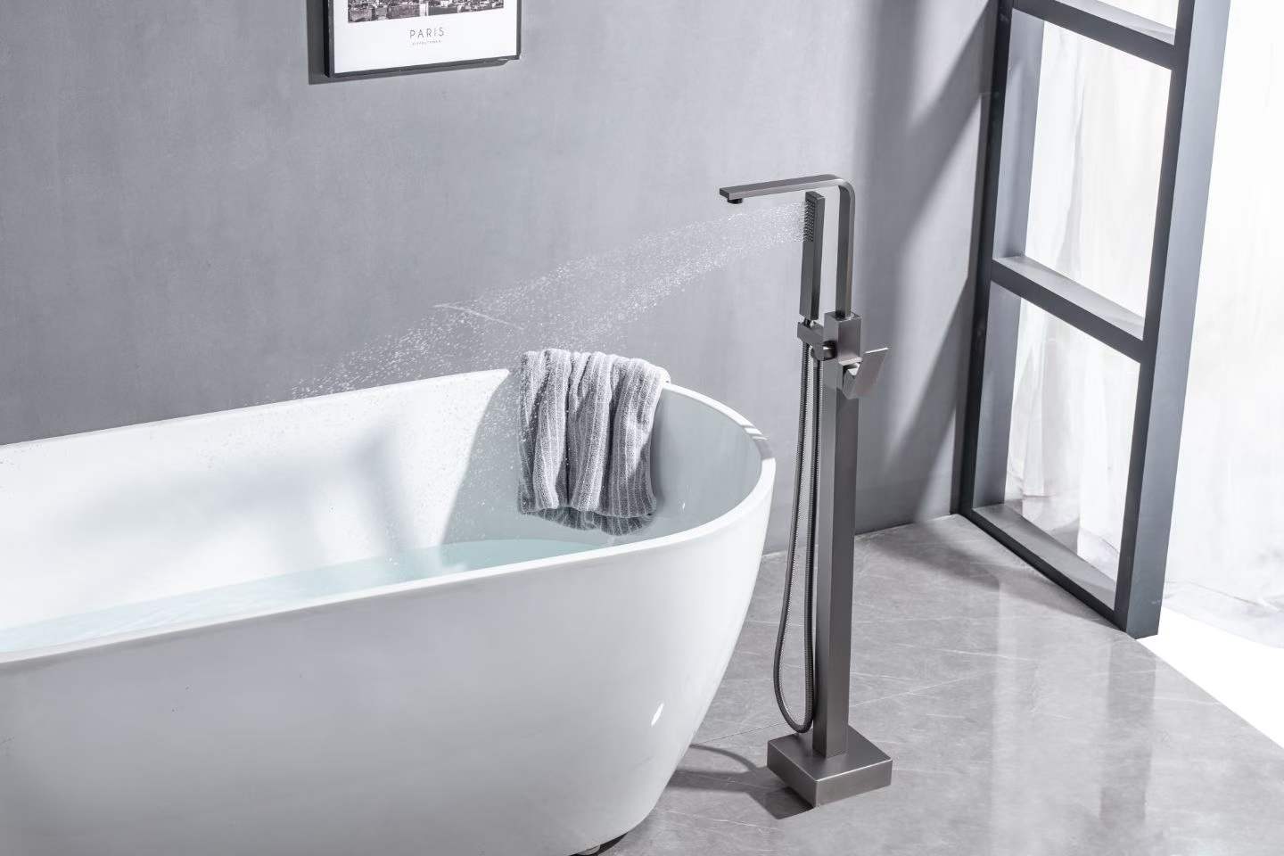 Gunmetal Gray Model Bathtub Faucet 61021