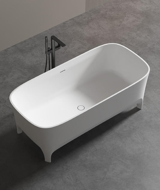 Rectangle Artificial Stone Bathtub