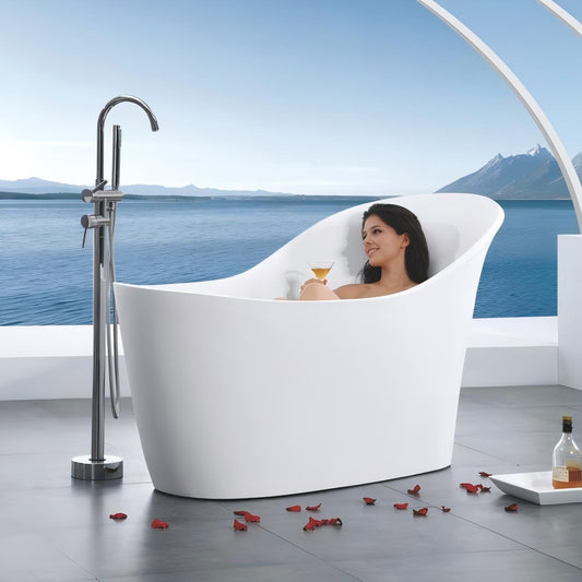 Irregular Shape Artificial Stone Bathtub