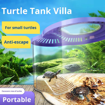 Portable Plastic Kids Turtle Tank With Lid