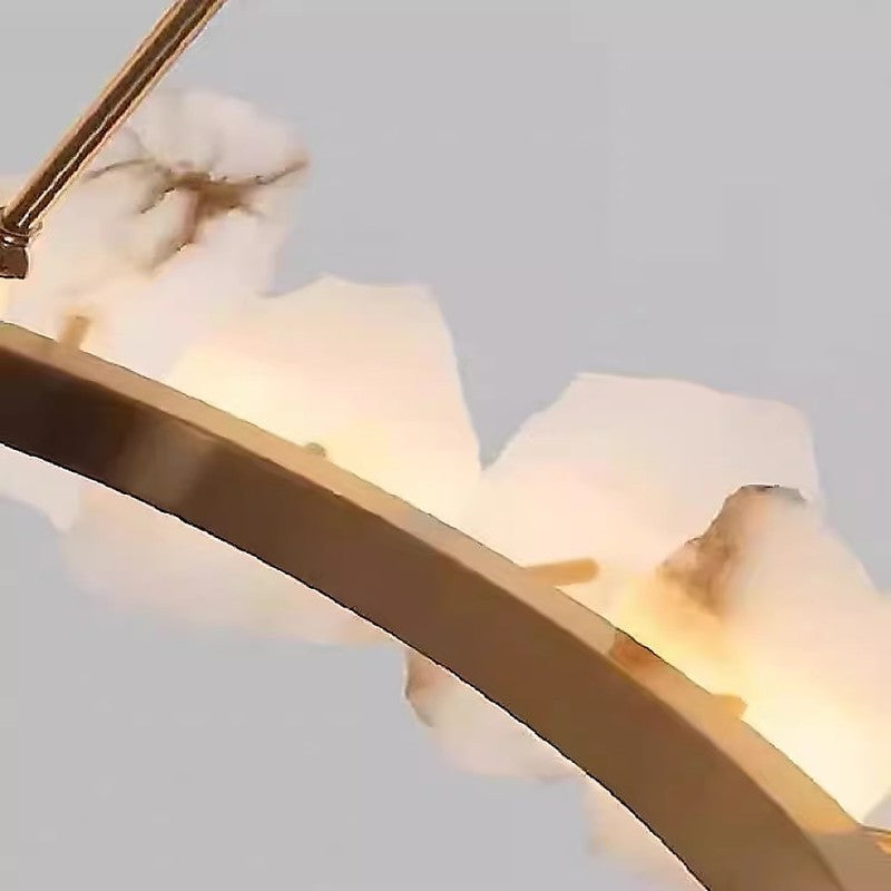 Natural Alabaster Chandelier for Dining Room