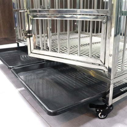 Multi-Size Metal Wire Dog Crate