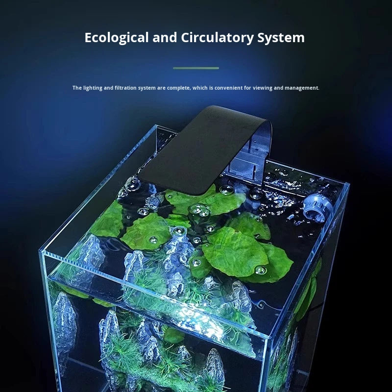 Smart Ultra-clear Glass Square Fish Tank