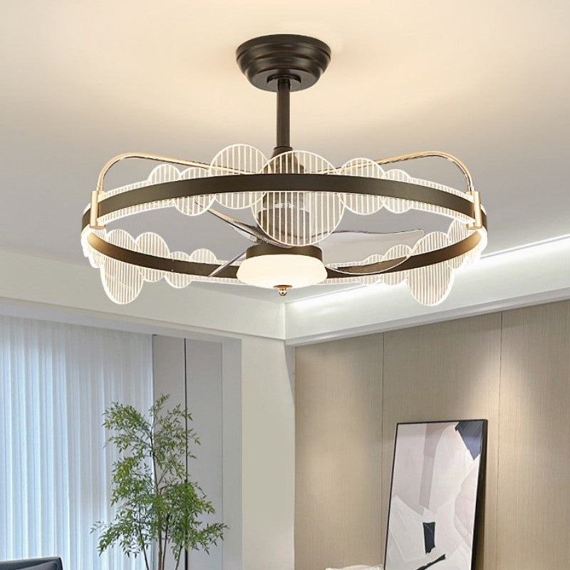 Modern Fan Chandelier LED