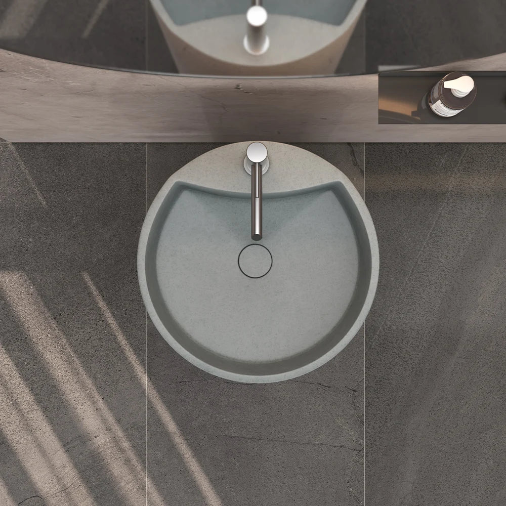 Pedestal Sink Black Freestanding Washbasin
