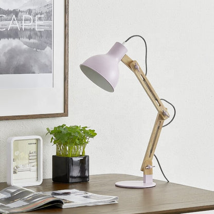 Nordic Wooden Square Bedside Lamp