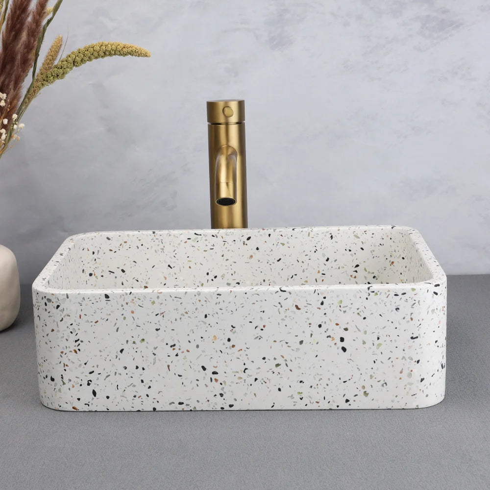White Terrazzo Wash Hand Basin