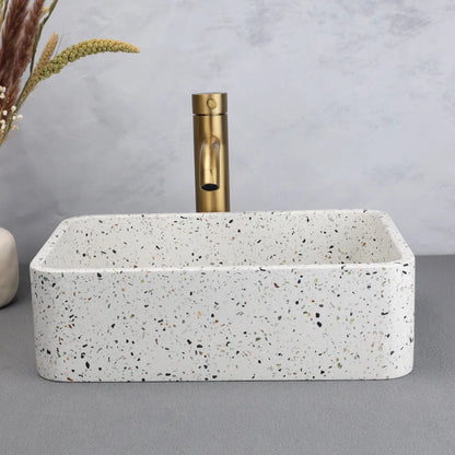White Terrazzo Wash Hand Basin