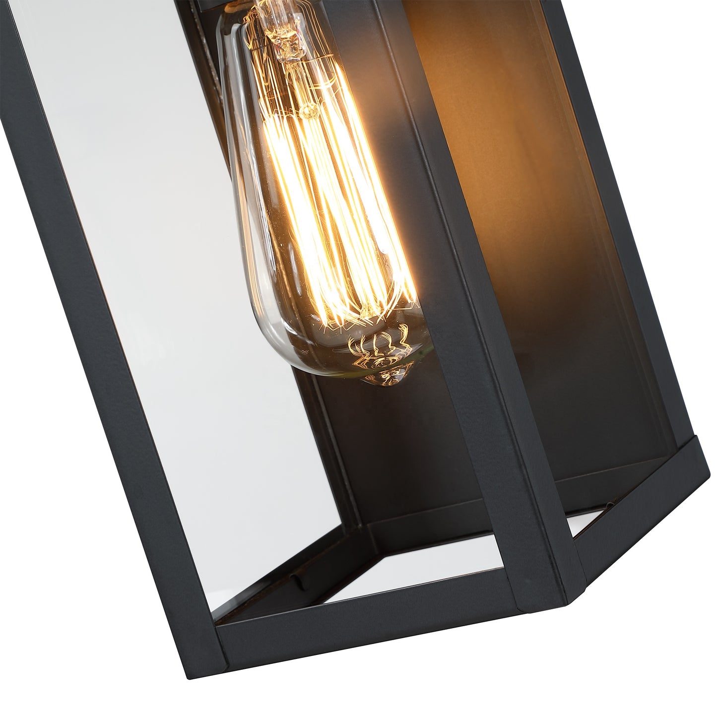 Black Iron Outdoor Wall Sconce