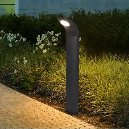 Curved LED Bollard Light for Outdoor Garden