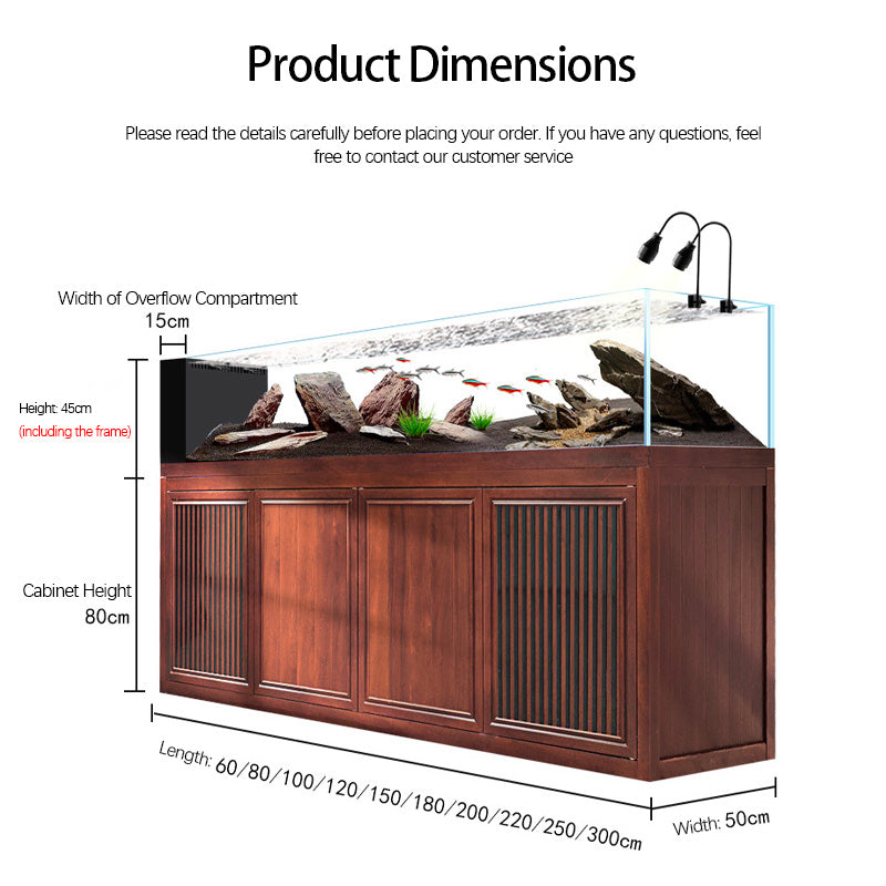 2026 Ultra-Clear Glass Large Fish Tank