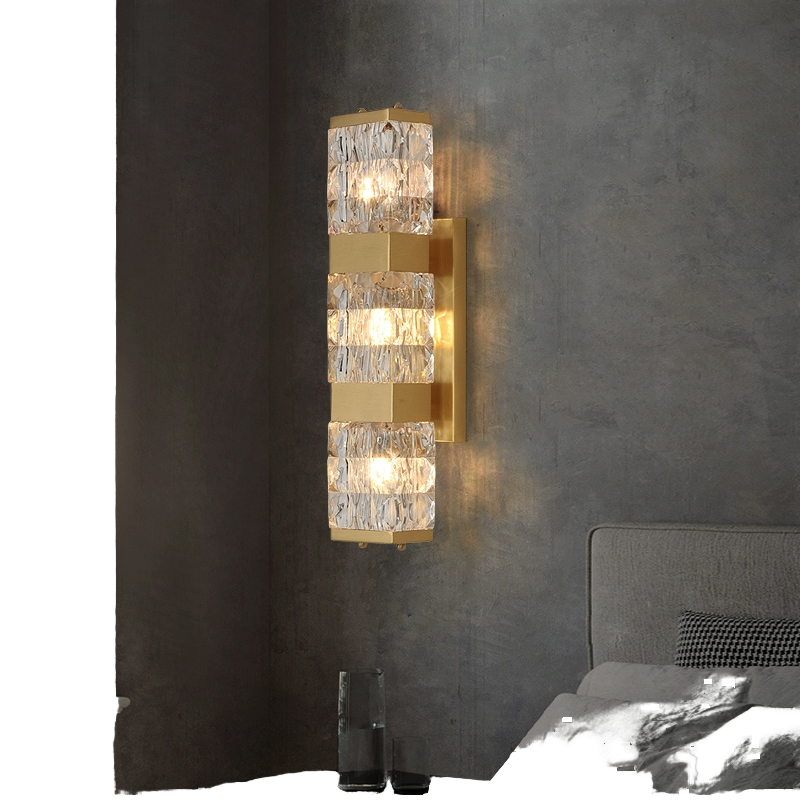 Gold Crystal Luxury LED Wall Lamp