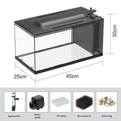 Mini LED Glass Marine Aquarium
