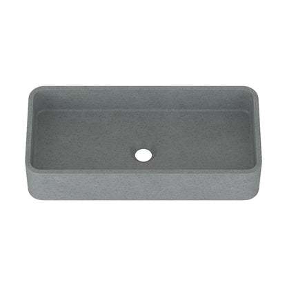Rectangular Concrete Bathroom Wash Basin