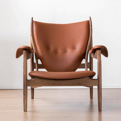 Antikveca Dezajno Chieftain Ledo Lounge Sofa Seĝo