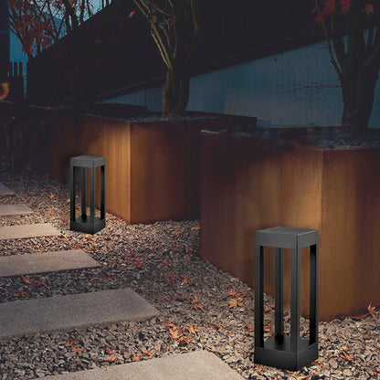 Square Frame LED Bollard Light for Garden