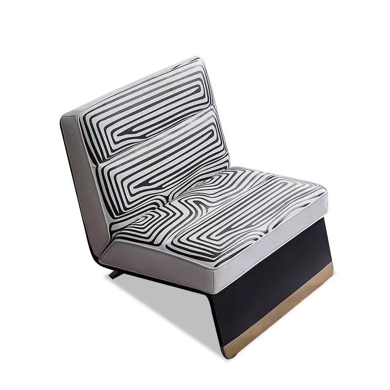 Ŝtofa Aŭtentika Ununura Salona Seĝo