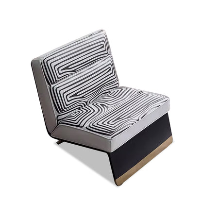 Ŝtofa Aŭtentika Ununura Salona Seĝo