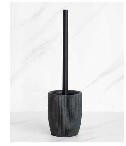 Black Sandstone Resin Bathroom Set