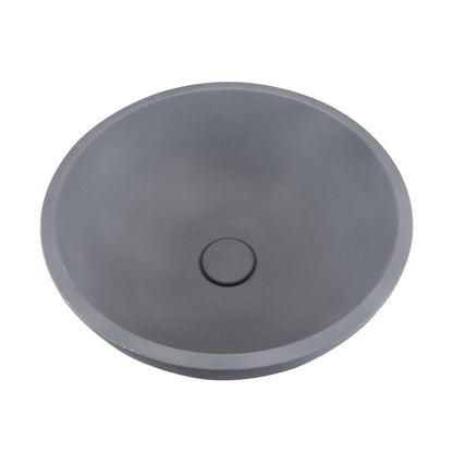 Above Counter Grey Cement Sink