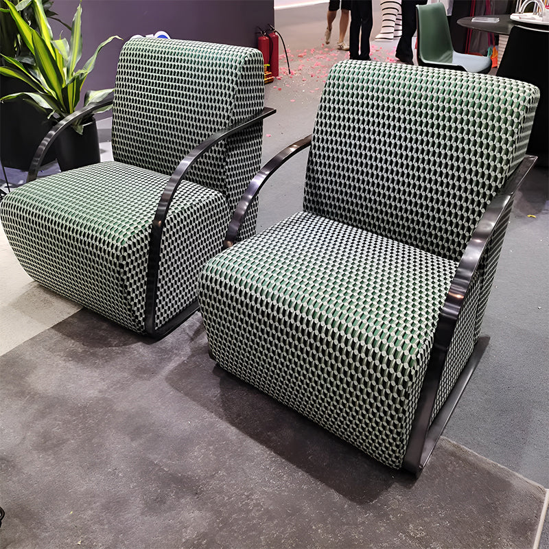 Comfortable Armchair Houndstooth Single Sofa