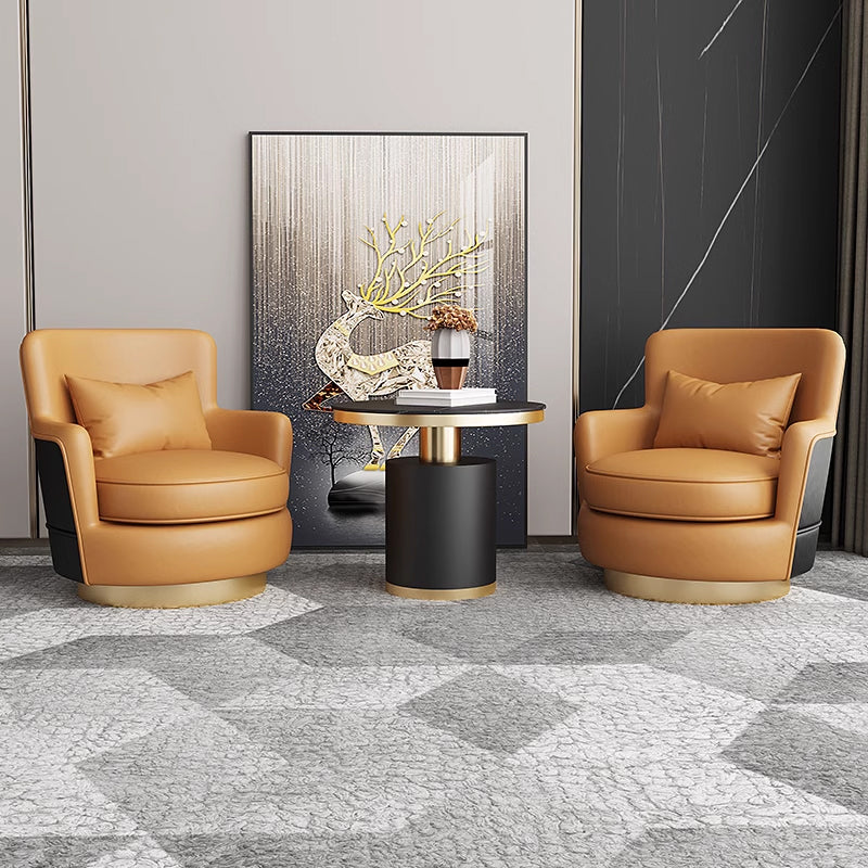 Leather Or Fabric Single Sofa